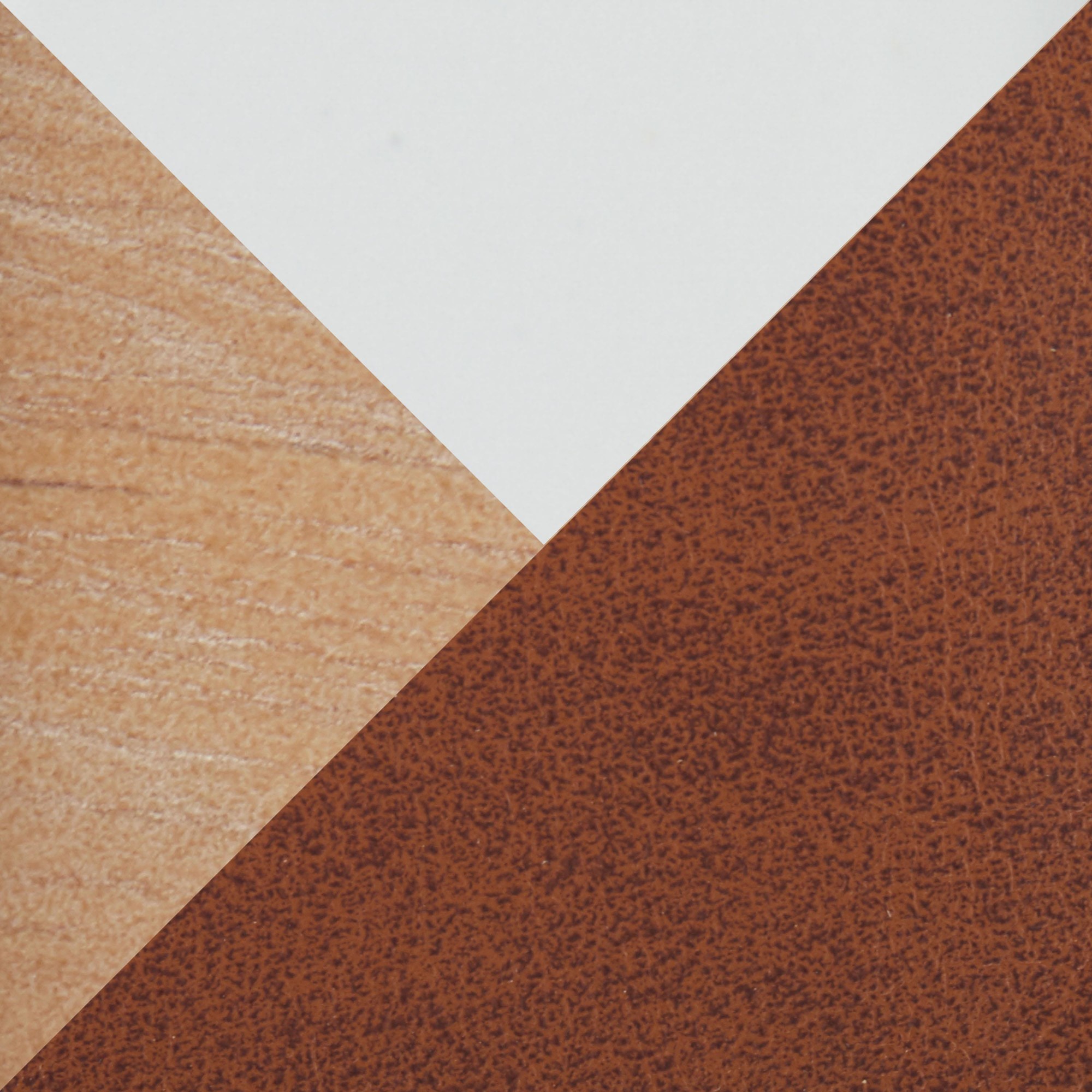 Kari Farmhouse Accent Chair White Metal Wood Camel Faux Leather 8 Kari Farmhouse Accent Chair White Metal Wood Camel Faux Leather - Image 8