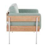 Kari Luxe Farmhouse Light Green Accent Chair 9 Kari Luxe Farmhouse Light Green Accent Chair