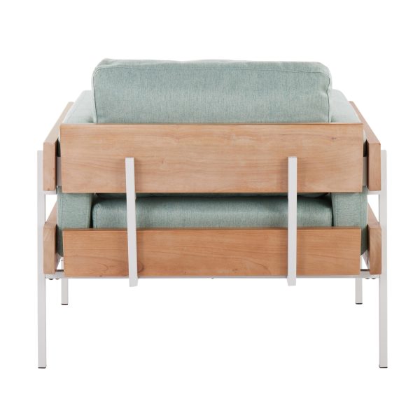 Kari Luxe Farmhouse Light Green Accent Chair 3
