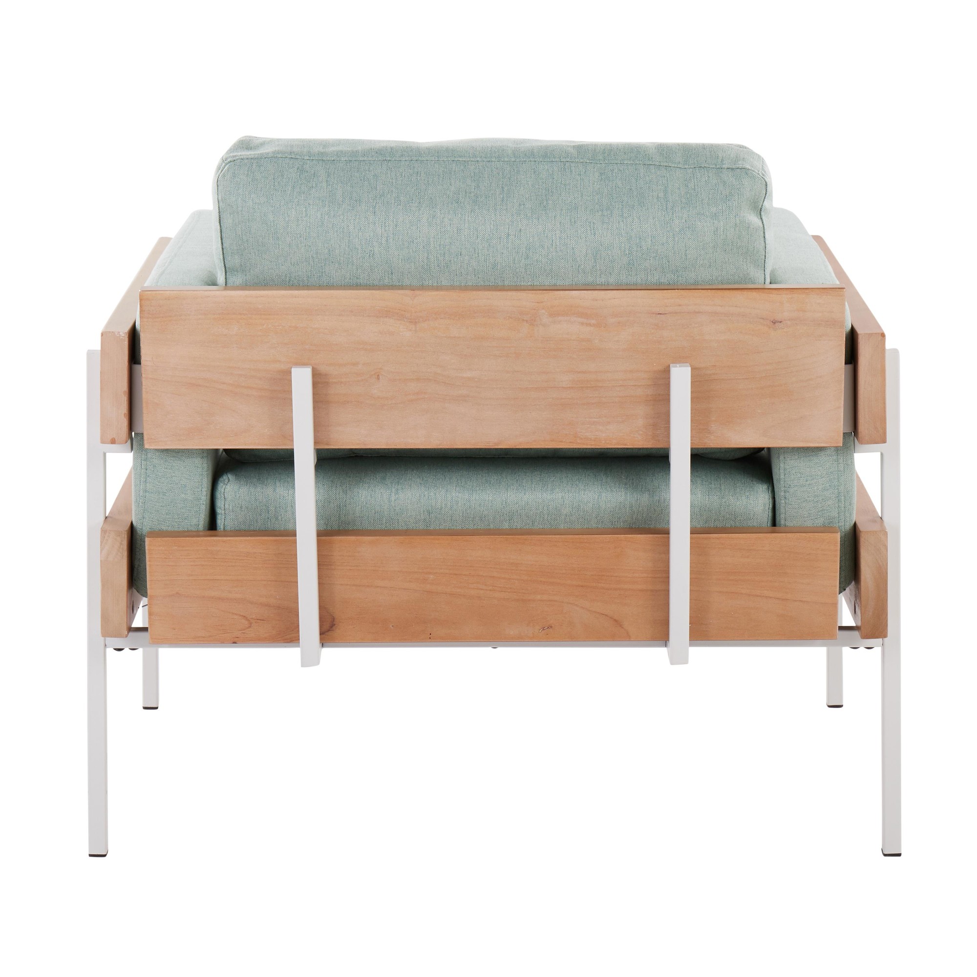 Kari Luxe Farmhouse Light Green Accent Chair 4 Kari Luxe Farmhouse Light Green Accent Chair - Image 4