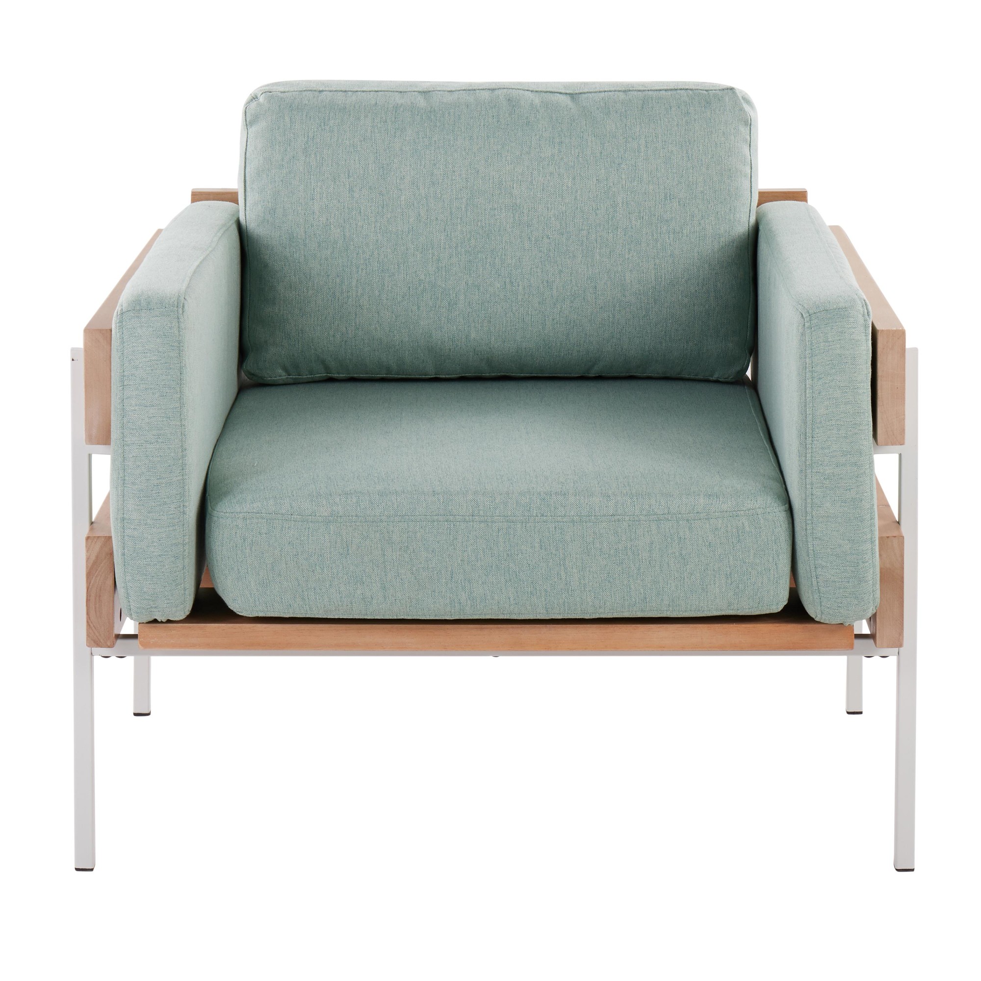 Kari Luxe Farmhouse Light Green Accent Chair 5 Kari Luxe Farmhouse Light Green Accent Chair - Image 5