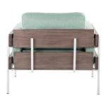 Kari Luxe Light Green Farmhouse Accent Chair by LumiSource