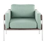 Kari Luxe Light Green Farmhouse Accent Chair by LumiSource