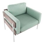 Kari Luxe Light Green Farmhouse Accent Chair by LumiSource