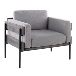 Kari Luxe Light Grey Fabric Farmhouse Accent Chair 10 Kari Luxe Light Grey Fabric Farmhouse Accent Chair
