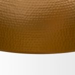 Karina 24" Round Matte Black Hammered Metal Dome Pendant Light