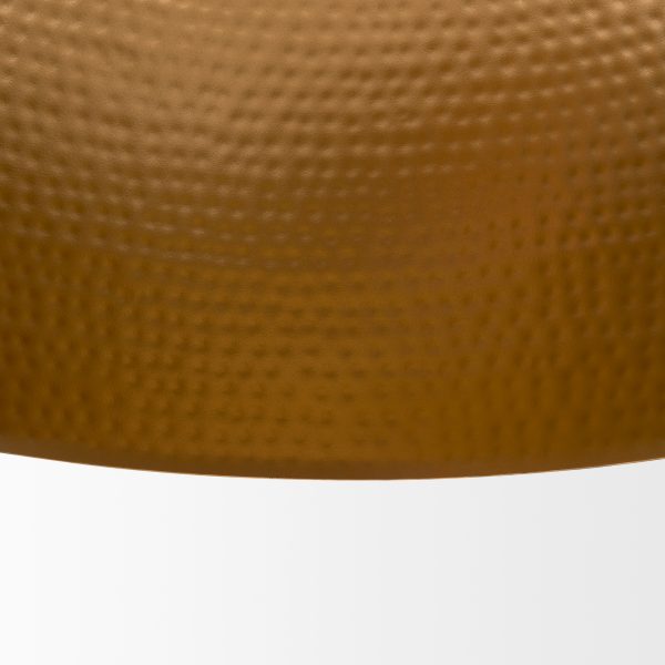 Karina 24 Round Matte Black Hammered Metal Dome Pendant Light 8