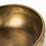 Karmel 12L x 12W Gold Hammered Aluminum Bowl