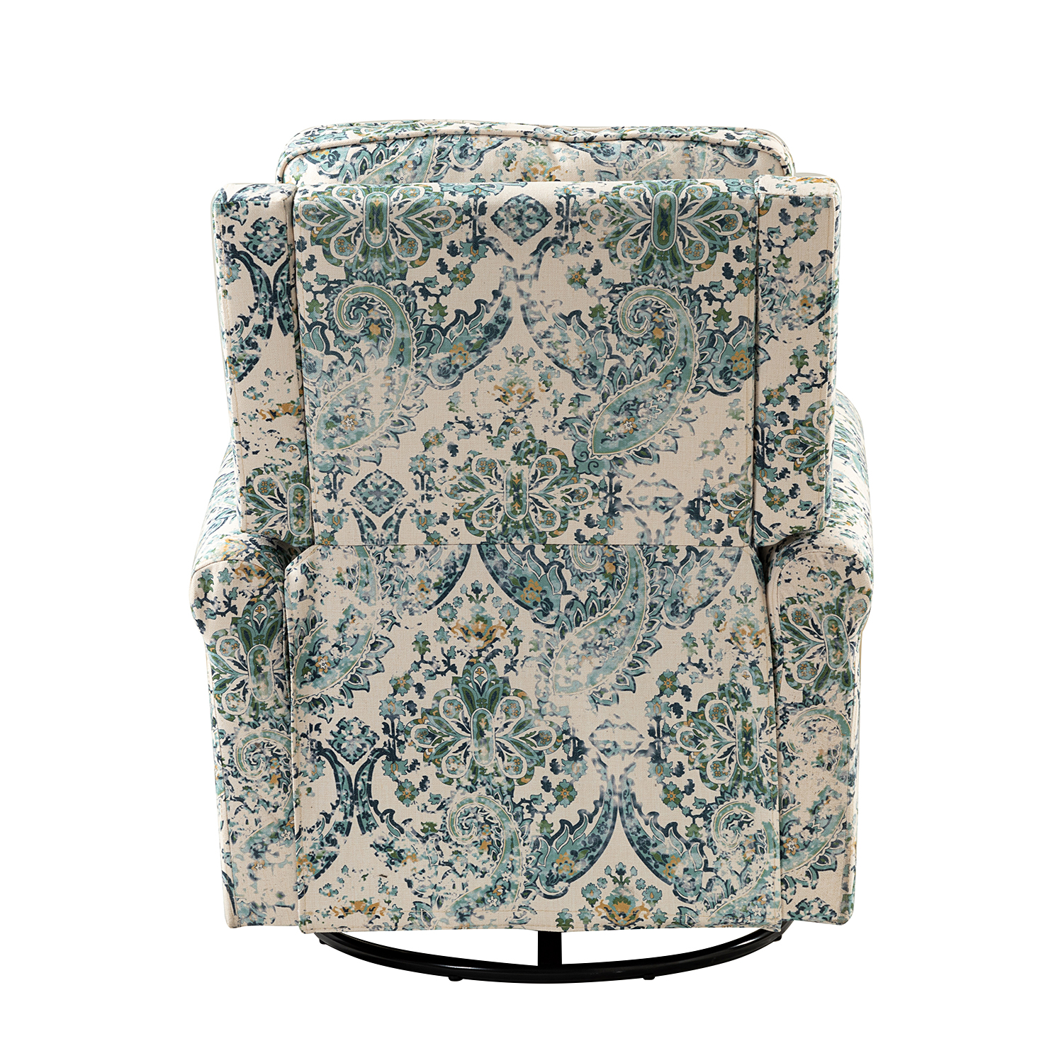 Kaspar Blue Manual Swivel Glider Recliner with Nailhead Trim 5 Kaspar Blue Manual Swivel Glider Recliner with Nailhead Trim - Image 5