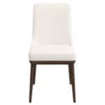 Beige Fabric Mid-Century Modern Dining Chairs Solid Wood (Set of 2) 8 Beige Fabric Mid-Century Modern Dining Chairs Solid Wood (Set of 2)