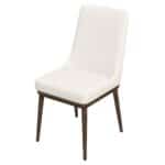 Beige Fabric Mid-Century Modern Dining Chairs Solid Wood (Set of 2) 14 Beige Fabric Mid-Century Modern Dining Chairs Solid Wood (Set of 2)