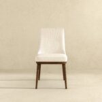 Beige Fabric Mid-Century Modern Dining Chairs Solid Wood (Set of 2) 10 Beige Fabric Mid-Century Modern Dining Chairs Solid Wood (Set of 2)