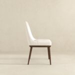 Beige Fabric Mid-Century Modern Dining Chairs Solid Wood (Set of 2) 11 Beige Fabric Mid-Century Modern Dining Chairs Solid Wood (Set of 2)