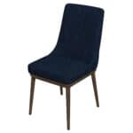 Blue Fabric Dining Chairs with Wood Legs (Set of 2) 14 Blue Fabric Dining Chairs with Wood Legs (Set of 2)