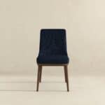 Blue Fabric Dining Chairs with Wood Legs (Set of 2) 11 Blue Fabric Dining Chairs with Wood Legs (Set of 2)