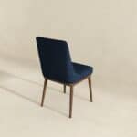 Blue Fabric Dining Chairs with Wood Legs (Set of 2) 12 Blue Fabric Dining Chairs with Wood Legs (Set of 2)