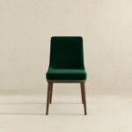 Green Velvet Solid Wood Mid-Century Modern Classic Back Dining Chair (Set of 2) 13 Green Velvet Solid Wood Mid-Century Modern Classic Back Dining Chair (Set of 2)