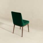 Green Velvet Solid Wood Mid-Century Modern Classic Back Dining Chair (Set of 2) 12 Green Velvet Solid Wood Mid-Century Modern Classic Back Dining Chair (Set of 2)