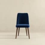 Blue Velvet Mid-Century Modern Dining Chairs Solid Wood Legs (Set of 2) 10 Blue Velvet Mid-Century Modern Dining Chairs Solid Wood Legs (Set of 2)