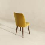 Gold Velvet Mid-Century Modern Dining Chair with Wood Legs (Set of 2) 13 Gold Velvet Mid-Century Modern Dining Chair with Wood Legs (Set of 2)