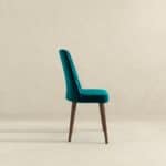 Teal Velvet Mid-Century Modern Dining Chair Solid Wood Legs (Set of 2) 10 Teal Velvet Mid-Century Modern Dining Chair Solid Wood Legs (Set of 2)