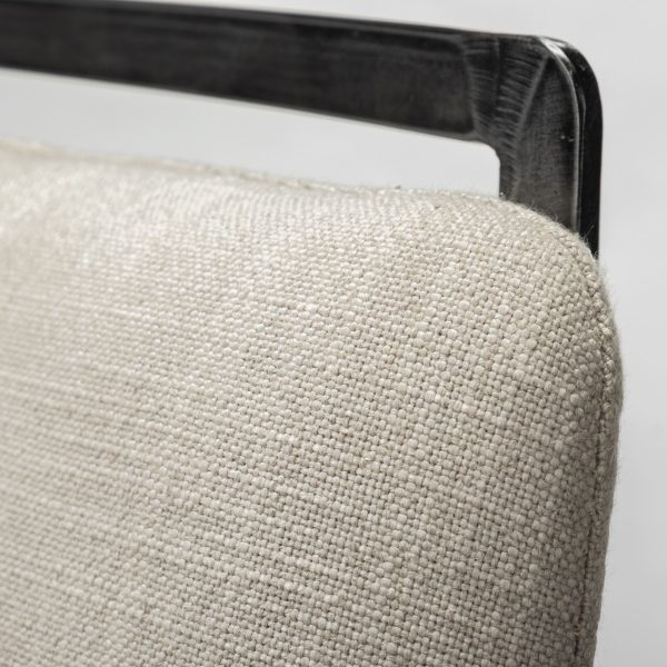 Kavalan 33.5 Total Height Beige Upholstered Seat Gray Metal Frame Counter Stool 6