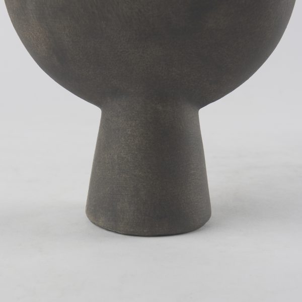 Kaz 6.7L x 5.5W x 11.2H Earthy Brown Ceramic Vase 10