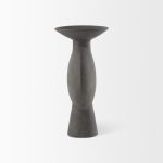 Kaz 6.7L x 5.5W x 11.2H Earthy Brown Ceramic Vase