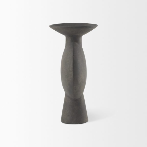 Kaz 6.7L x 5.5W x 11.2H Earthy Brown Ceramic Vase 4