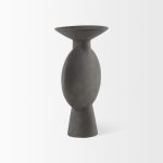 Kaz 6.7L x 5.5W x 11.2H Earthy Brown Ceramic Vase
