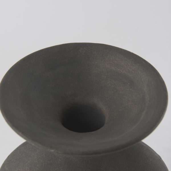 Kaz 6.7L x 5.5W x 11.2H Earthy Brown Ceramic Vase 7