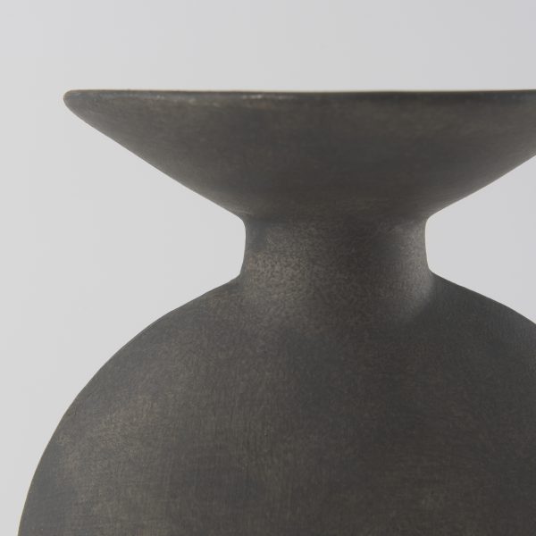 Kaz 6.7L x 5.5W x 11.2H Earthy Brown Ceramic Vase 8