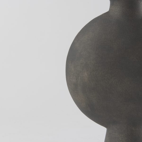 Kaz 6.7L x 5.5W x 11.2H Earthy Brown Ceramic Vase 9