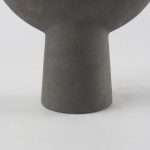 Kaz 8.3L x 3.9W x 16.7H Earthy Brown Ceramic Vase