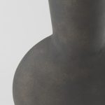 Kaz 8.3L x 3.9W x 16.7H Earthy Brown Ceramic Vase