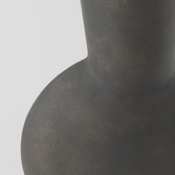 Kaz 8.3L x 3.9W x 16.7H Earthy Brown Ceramic Vase 8