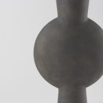 Kaz 8.3L x 3.9W x 16.7H Earthy Brown Ceramic Vase