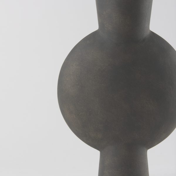 Kaz 8.3L x 3.9W x 16.7H Earthy Brown Ceramic Vase 9