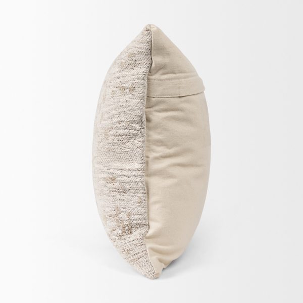 Khloe Cream Square Pillow Cover 4