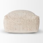Khloe Large Cream Pouf