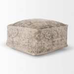 Khloe Large Taupe Pouf