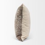 Khloe Taupe Square Pillow Cover