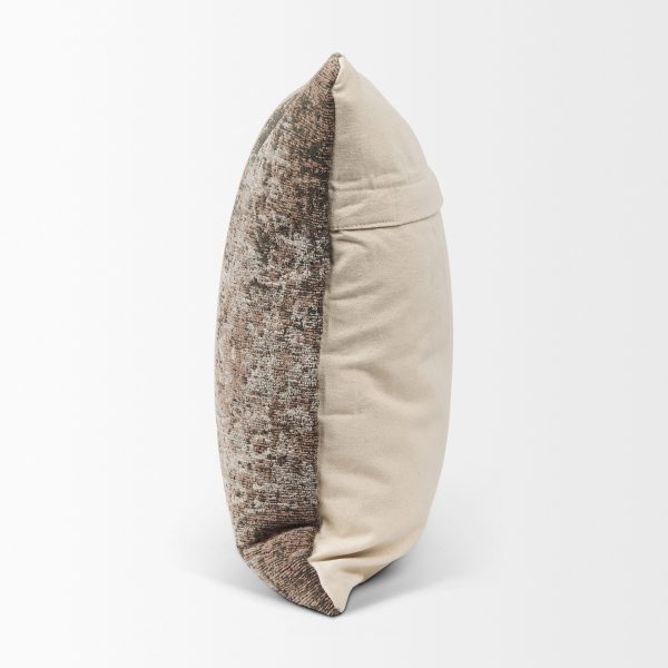 Khloe Taupe Square Pillow Cover 3