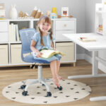 Adjustable Ergonomic Kids Desk Chair with Wheels and Mesh Back