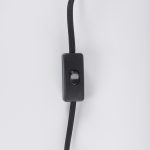 Kiley 28.0L x 7.0W x 15.6H Brown Woven Shade W/Black Metal Wall Sconce