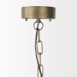 Kiley Warm Wood Basket Lantern Pendant Light