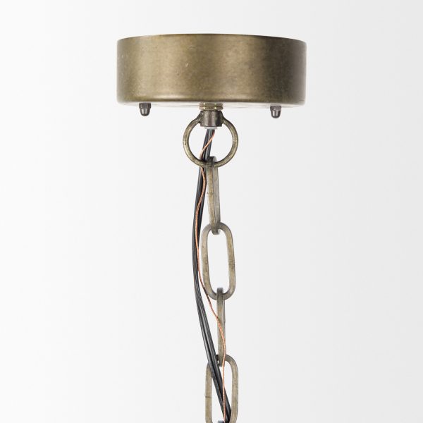 Kiley Warm Wood Basket Lantern Pendant Light 2