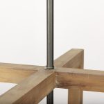 Kiley Warm Wood Basket Lantern Pendant Light