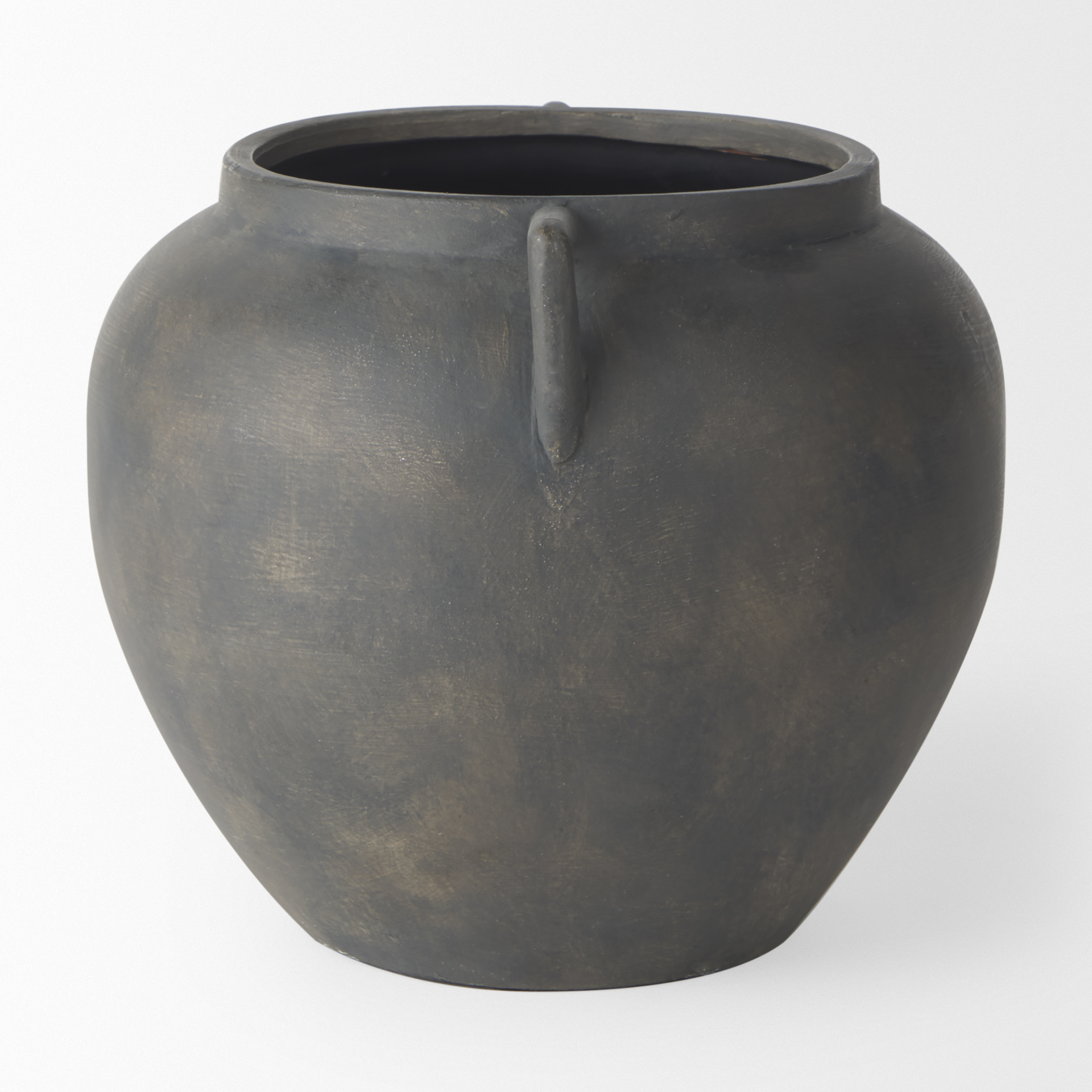 Kilian Short Brown-Gray Double Ear Vase 4 Kilian Short Brown-Gray Double Ear Vase - Image 4