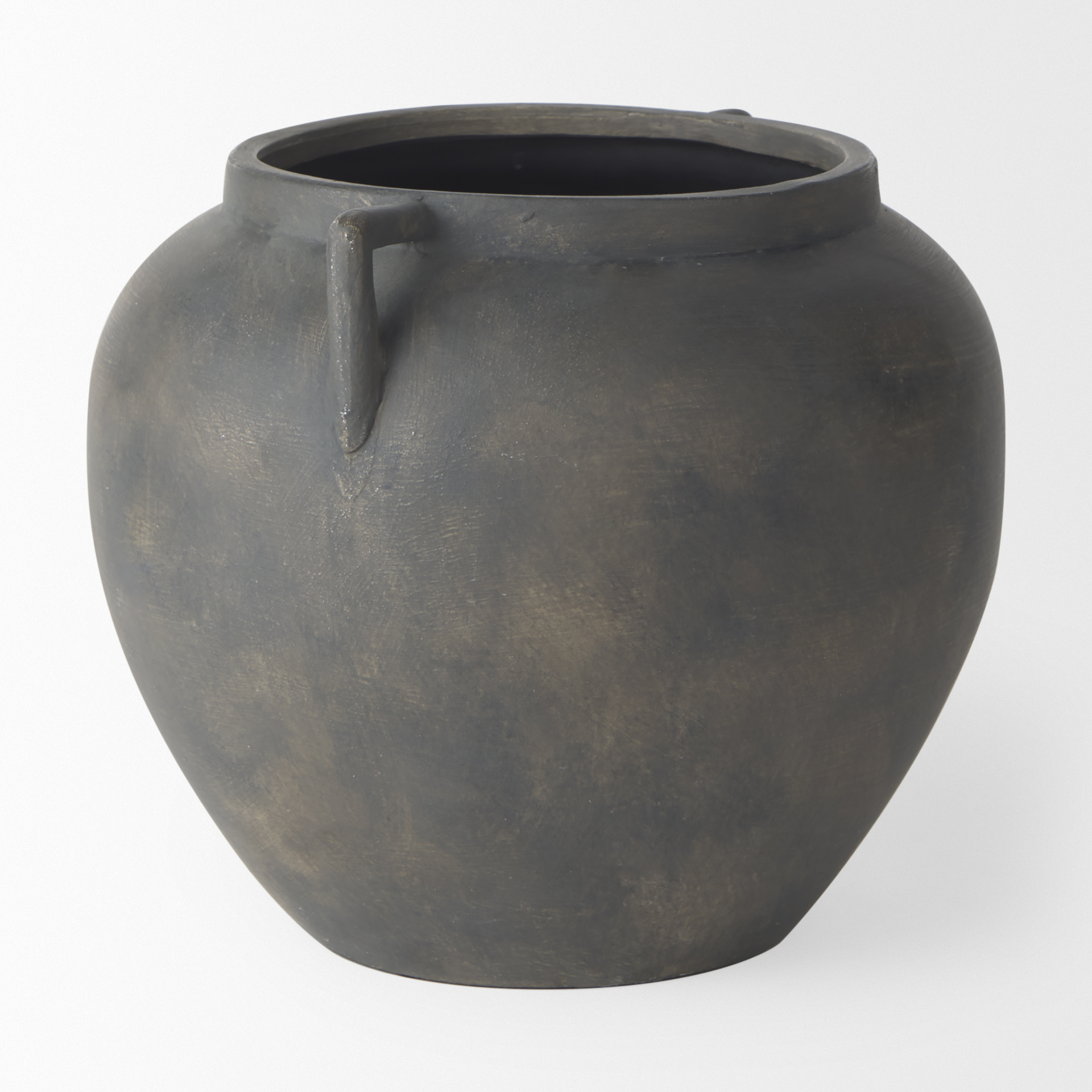 Kilian Short Brown-Gray Double Ear Vase 5 Kilian Short Brown-Gray Double Ear Vase - Image 5
